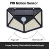 114 LED Solar Motion Sensor Wall Light - Waterproof & Bright - Mega Cart