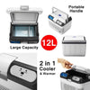 Travel Mini Fridge 12L – Hot & Cold Function - Mega Cart
