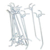 10 Piece 100mm Single-Prong Pegboard Hooks Pack in Black - Mega Cart