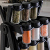18-Jar Rotating Spice Rack - Space-Saving Kitchen Organiser - Mega Cart