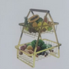 2-Tier Countertop Fruit Basket Storage With Handle - Mega Cart