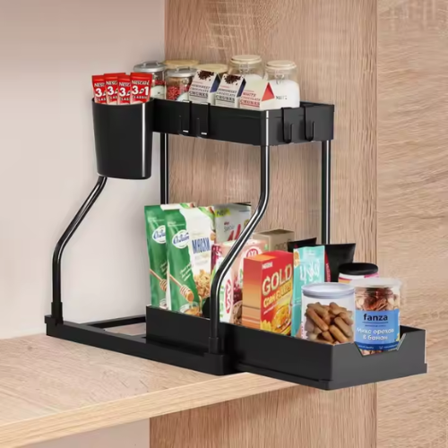 2-Tier Sliding Storage Rack | Mega Cart