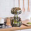 2-Tier Rotating Kitchen Counter Storage Rack - Mega Cart