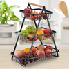 3-Tier Fruit Storage Basket Stand With Handle - Mega Cart