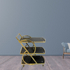 3-Tier Modern Serving Cart with Handle - Mega Cart