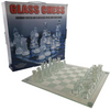 32 Piece Frosted Glass Chess Board Game - Mega Cart