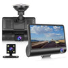 Triple Camera Vehicle DVR Dash Cam Recorder