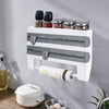 4-in-1 Kitchen Roll Dispenser & Spice Rack with Cutter - Mega Cart