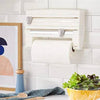 4-in-1 Kitchen Roll Dispenser & Spice Rack with Cutter - Mega Cart