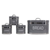 4 Piece Stainless Steel Bread Bin & Canister Set - Mega Cart
