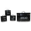4 Piece Stainless Steel Bread Bin & Canister Set - Mega Cart