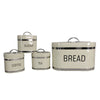 4 Piece Stainless Steel Bread Bin & Canister Set - Mega Cart
