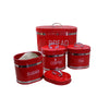 4 Piece Stainless Steel Bread Bin & Canister Set - Mega Cart