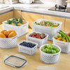 4 Piece Storage Containers for Fridge with Removable Colander - Mega Cart