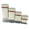 4-Piece Stylish Airtight Glass Jar Canisters - Mega Cart