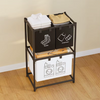 4 Section Laundry Basket with 2-Tier Design - Mega Cart