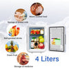 4L Mini Car Cooler & Warmer - Portable 12V Fridge for Travel - Mega Cart