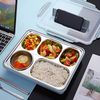 5 Compartment Square Lunch Box - Mega Cart