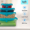 6-Piece Airtight Stackable Food Storage Containers - Mega Cart