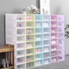 6 Piece Stackable Shoe Storage Boxes - Clear, Space-Saving Organiser - Mega Cart