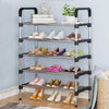 6 Tier Adjustable Shoe Rack - Space-Saving Organiser for Shoes - Mega Cart