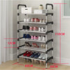 6 Tier Adjustable Shoe Rack - Space-Saving Organiser for Shoes - Mega Cart