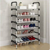 6 Tier Adjustable Shoe Rack - Space-Saving Organiser for Shoes - Mega Cart