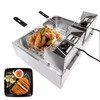 6L + 6L Stainless Steel Double Deep Fryer - Mega Cart