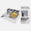 6L + 6L Stainless Steel Double Deep Fryer - Mega Cart