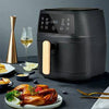 8L Digital Electric Air Fryer, Extra Large Capacity, 2400W - Black - Mega Cart
