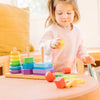 Wooden Geometric Stacker Blocks for Toddlers - Mega Cart
