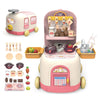 Kids 2-in-1 Play Set – Bus Kitchen Convertible Toy