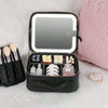 LED Makeup Bag with 3-Color Mirror – Travel Cosmetic Case - Mega Cart