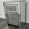 PrimeNest - Alya Mirrored 3 Drawer Pedestal - Mega Cart