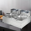 6L Dual Basket Electric Deep Fryer - Mega Cart
