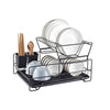 Double Layer Dish Rack with Drain Tray - Mega Cart