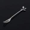 6pc Leaf Design Pastry Fork Set – Elegant Tableware - Mega Cart