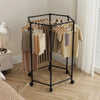 360° Hexagonal Garment Display Stand