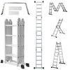 Heavy Duty Aluminium Multi Purpose Folding Ladder - Mega Cart