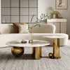 PrimeNest - Stylish Marble Top Coffee Table Duo for Living Room - Mega Cart
