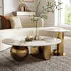 PrimeNest - Stylish Marble Top Coffee Table Duo for Living Room - Mega Cart