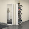 PrimeNest - Mirrored 5 Tier Shoe Storage Cabinet