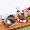 Durable Stainless Mortar and Pestle Set - Mega Cart