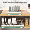 1/2 Telescopic Pot Rack - Expandable Pan Shelf Organizer - Mega Cart