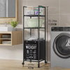 Space-Saving Rolling Laundry Shelf – 3 Tiers - Mega Cart