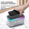 Multifunction Alarm Clock with Speaker & Wireless Charger - Mega Cart