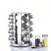 Rotating Spice Rack with 16 Glass Jars - Mega Cart