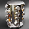 Rotating Spice Rack with 16 Glass Jars - Mega Cart