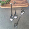 6pc Leaf Design Dessert Spoon Set – Elegant Tableware - Mega Cart