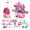 Portable Little Chef Pretend Play Kitchen Toy Suitcase
